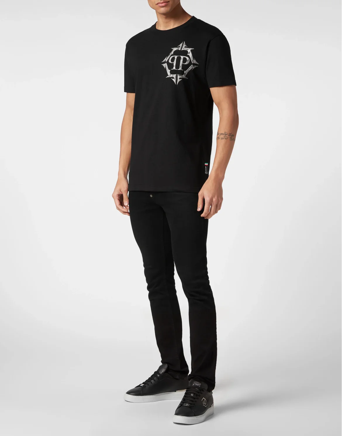 T-shirt Round Neck SS Chrome, цвет: Черный