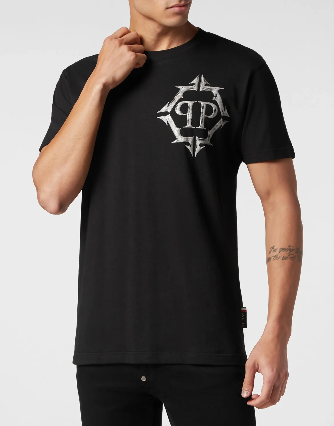 T-shirt Round Neck SS Chrome, цвет: Черный