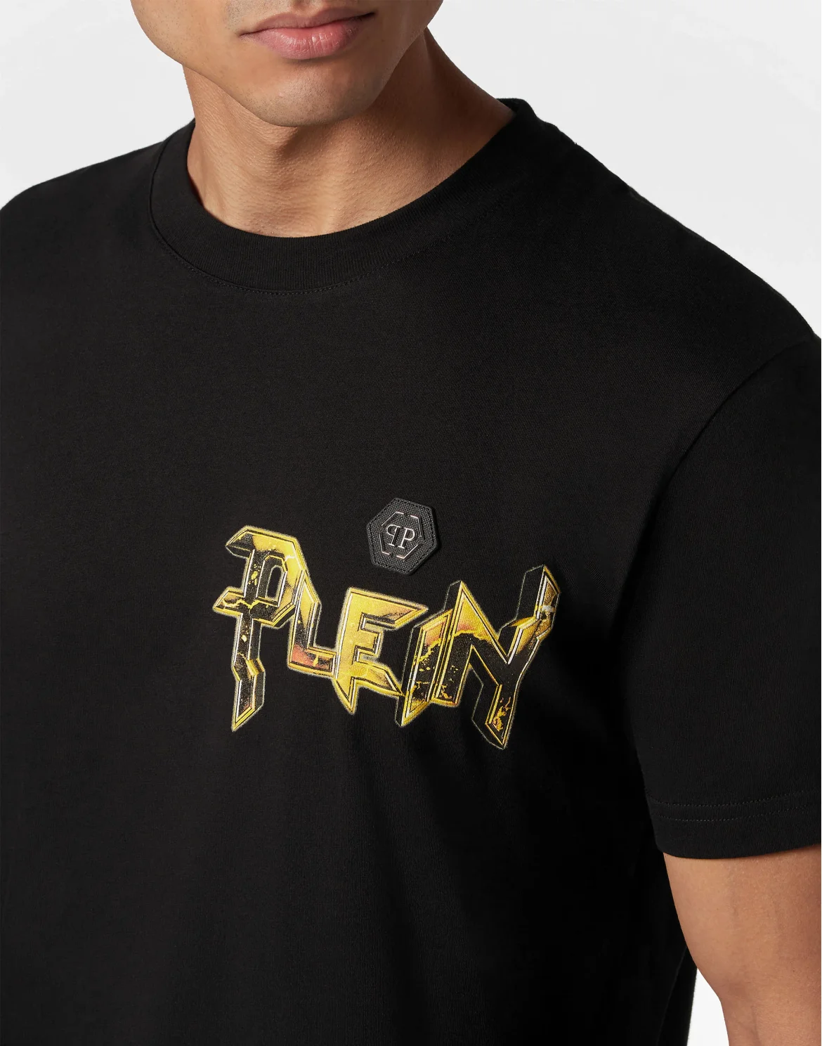 T-shirt Round Neck SS Chrome, цвет: Черный