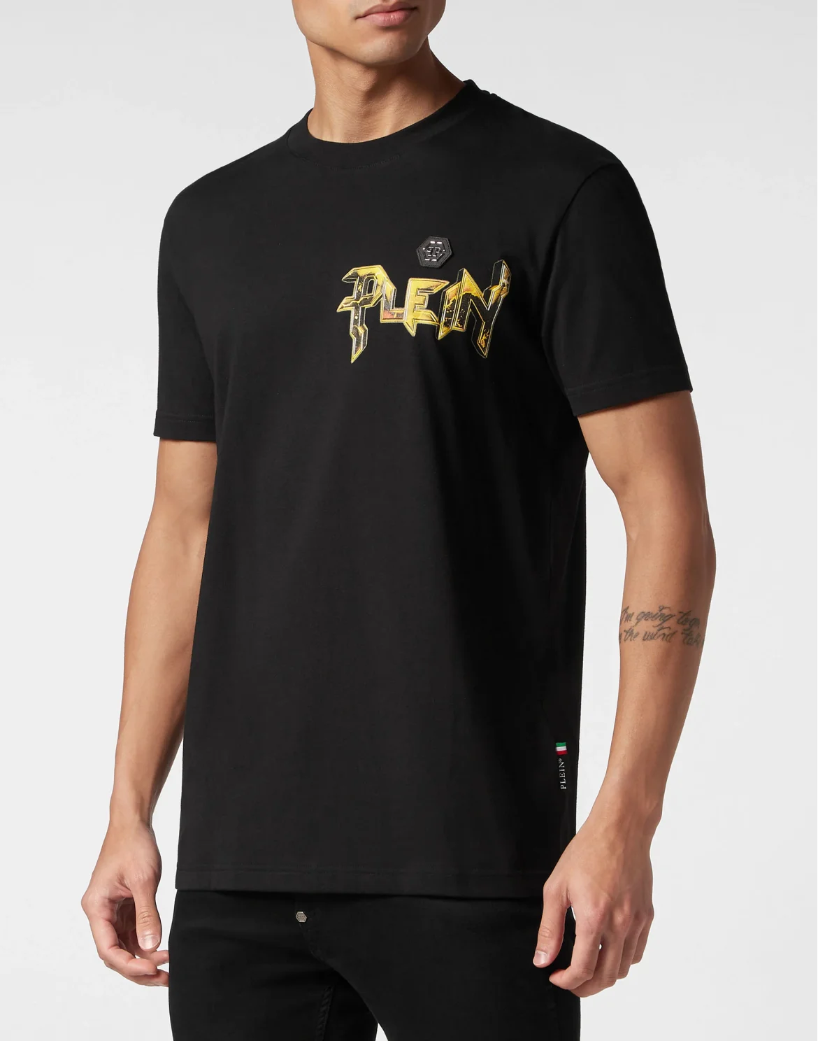 T-shirt Round Neck SS Chrome, цвет: Черный