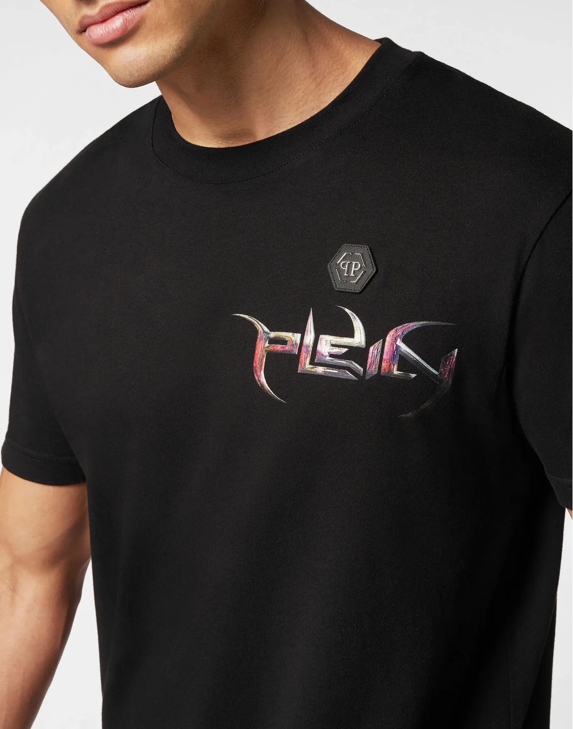T-shirt Round Neck SS Chrome, цвет: Черный