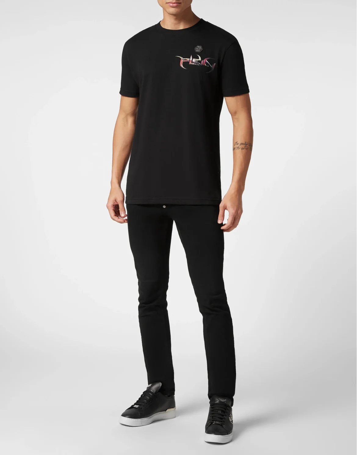 T-shirt Round Neck SS Chrome, цвет: Черный
