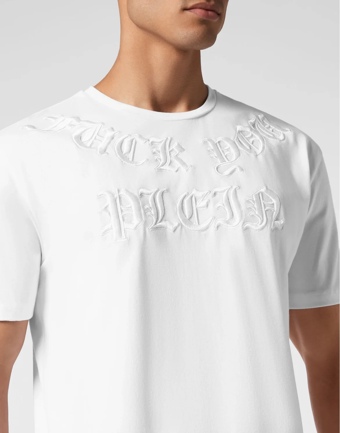 T-shirt Round Neck SS Gothic Plein, цвет: Белый