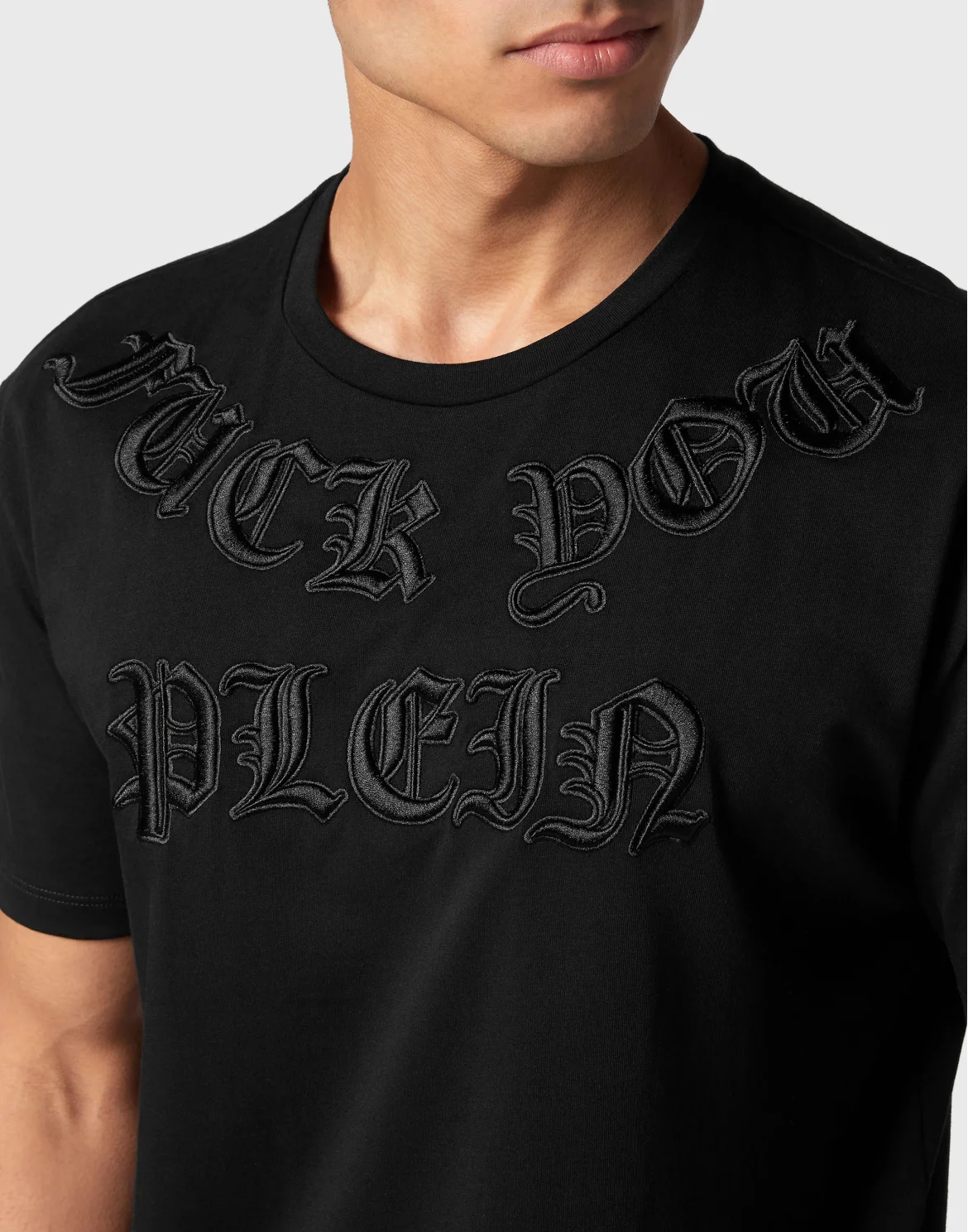 T-shirt Round Neck SS Gothic Plein, цвет: Черный