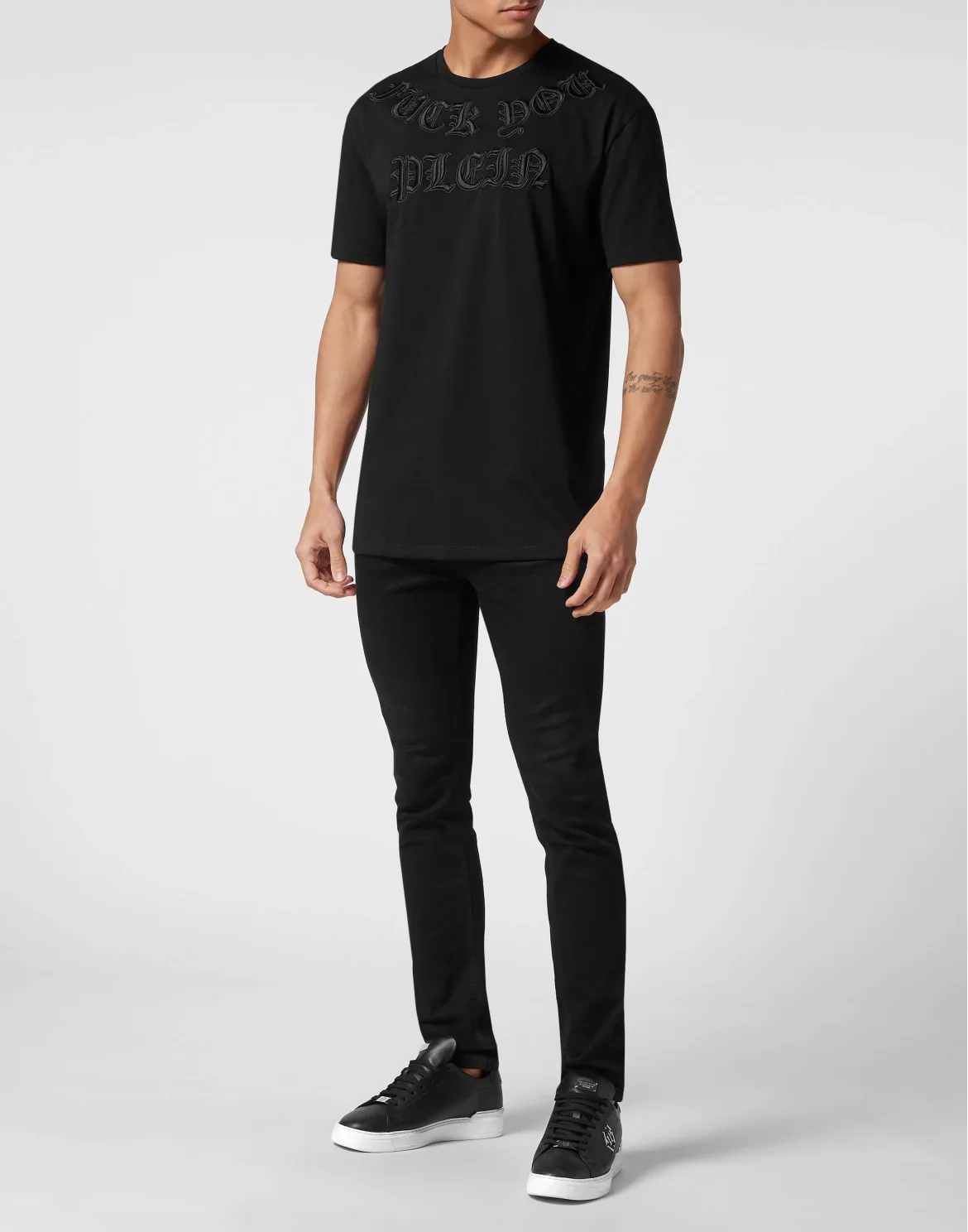T-shirt Round Neck SS Gothic Plein, цвет: Черный
