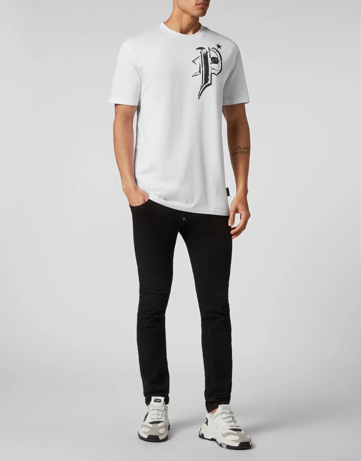 T-shirt Round Neck SS Skull&Bones, цвет: Белый