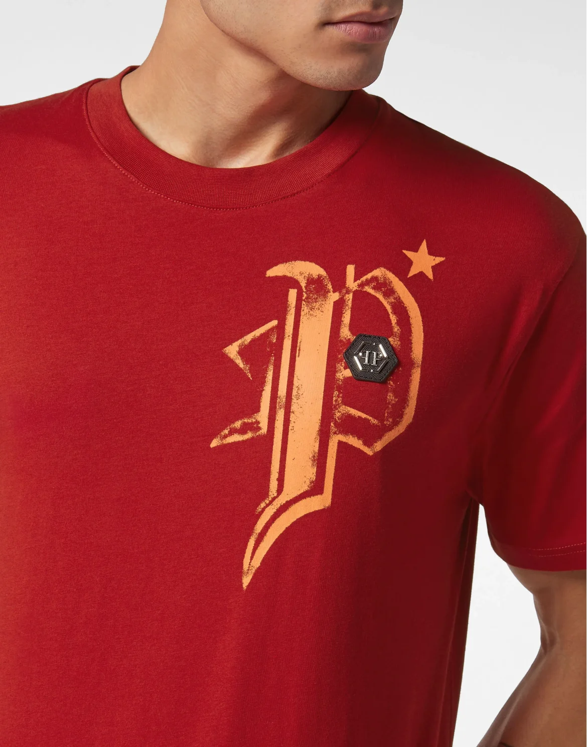 T-shirt Round Neck SS Skull&Bones, цвет: Красный