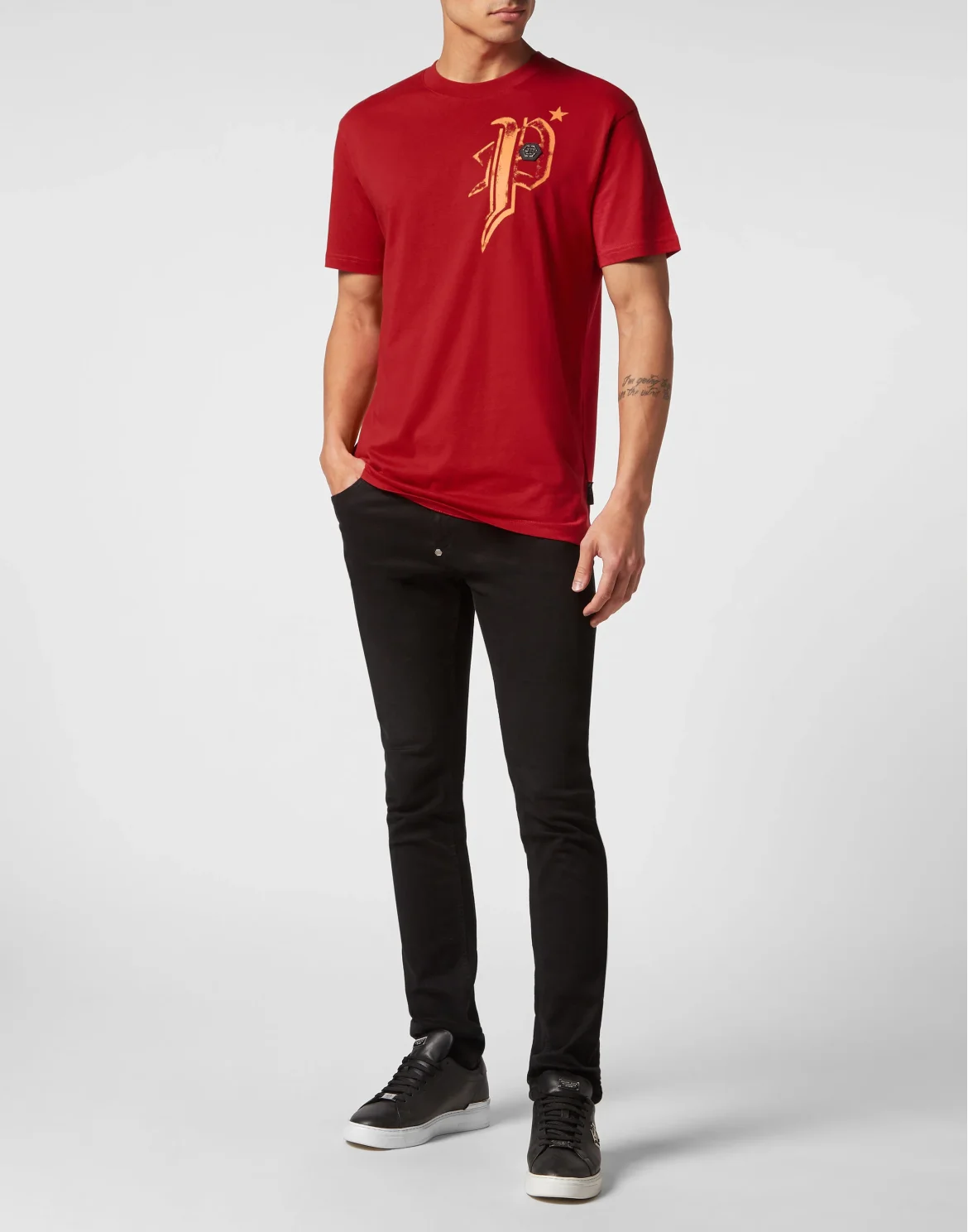 T-shirt Round Neck SS Skull&Bones, цвет: Красный