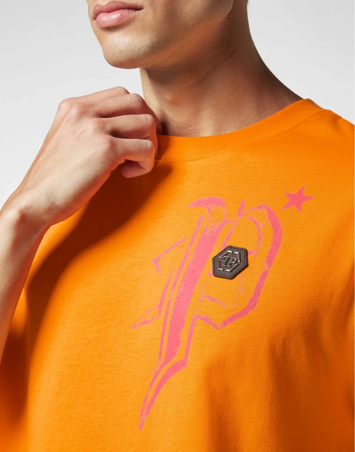 T-shirt Round Neck SS Skull&Bones, цвет: Оранжевый