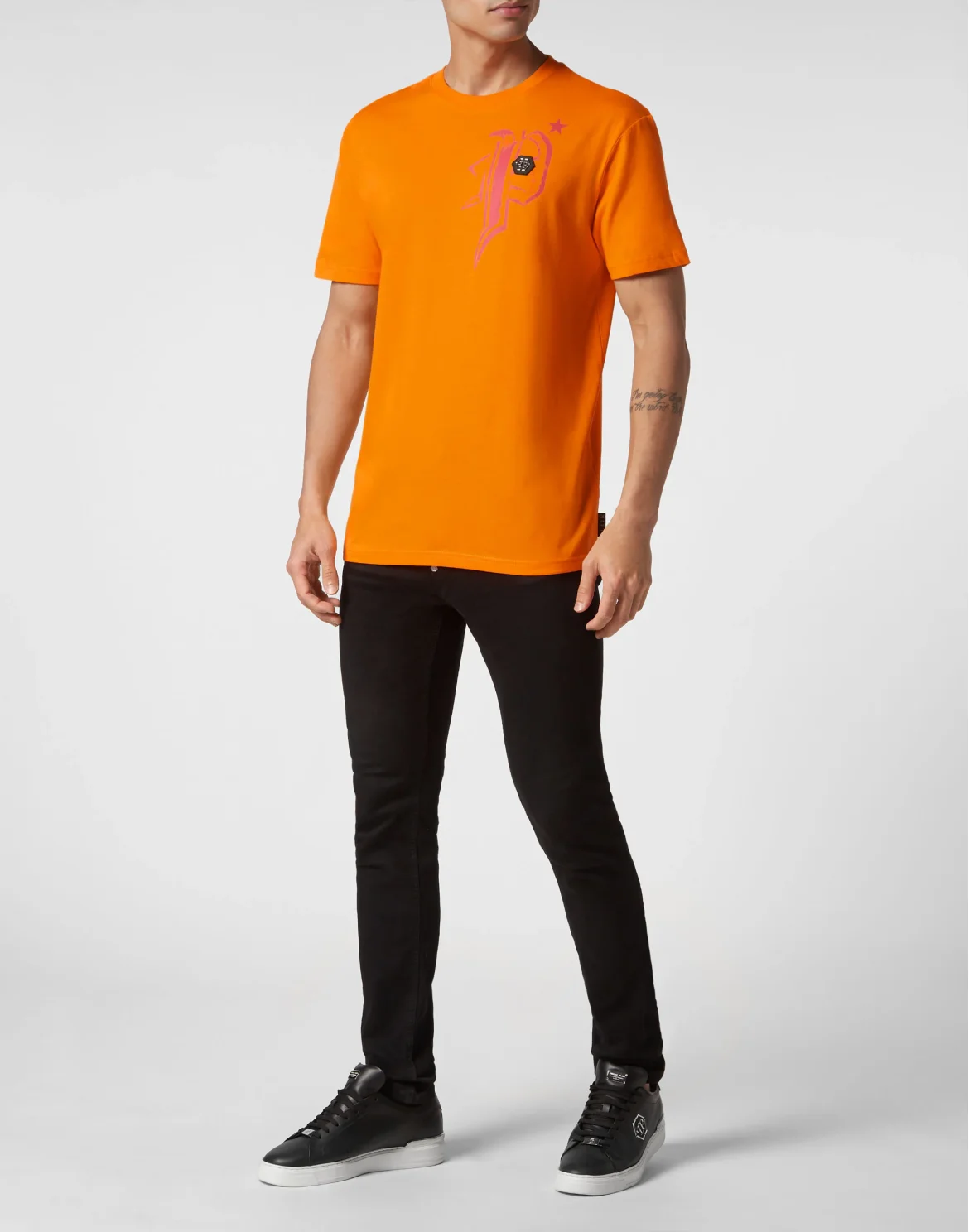 T-shirt Round Neck SS Skull&Bones, цвет: Оранжевый