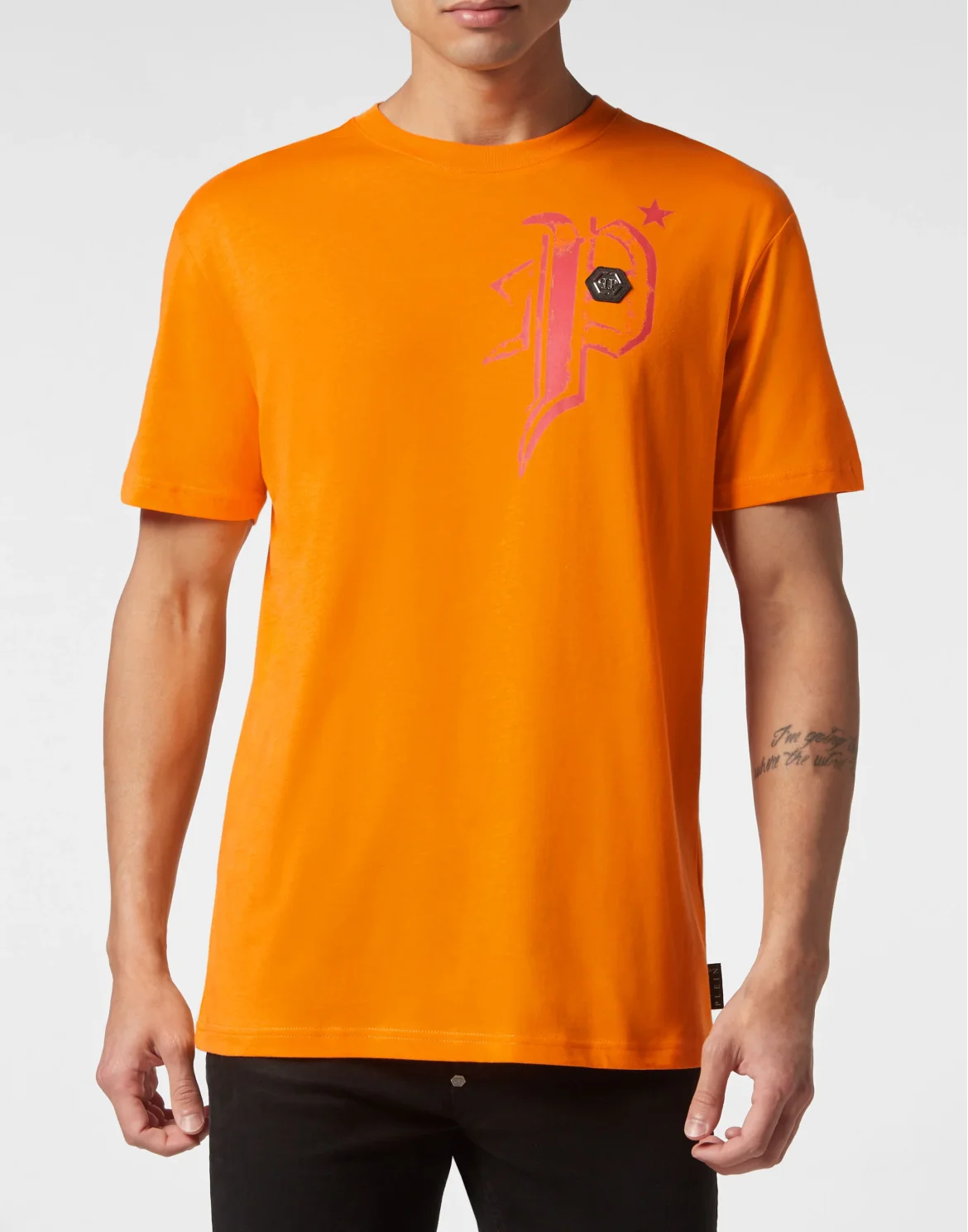 T-shirt Round Neck SS Skull&Bones, цвет: Оранжевый
