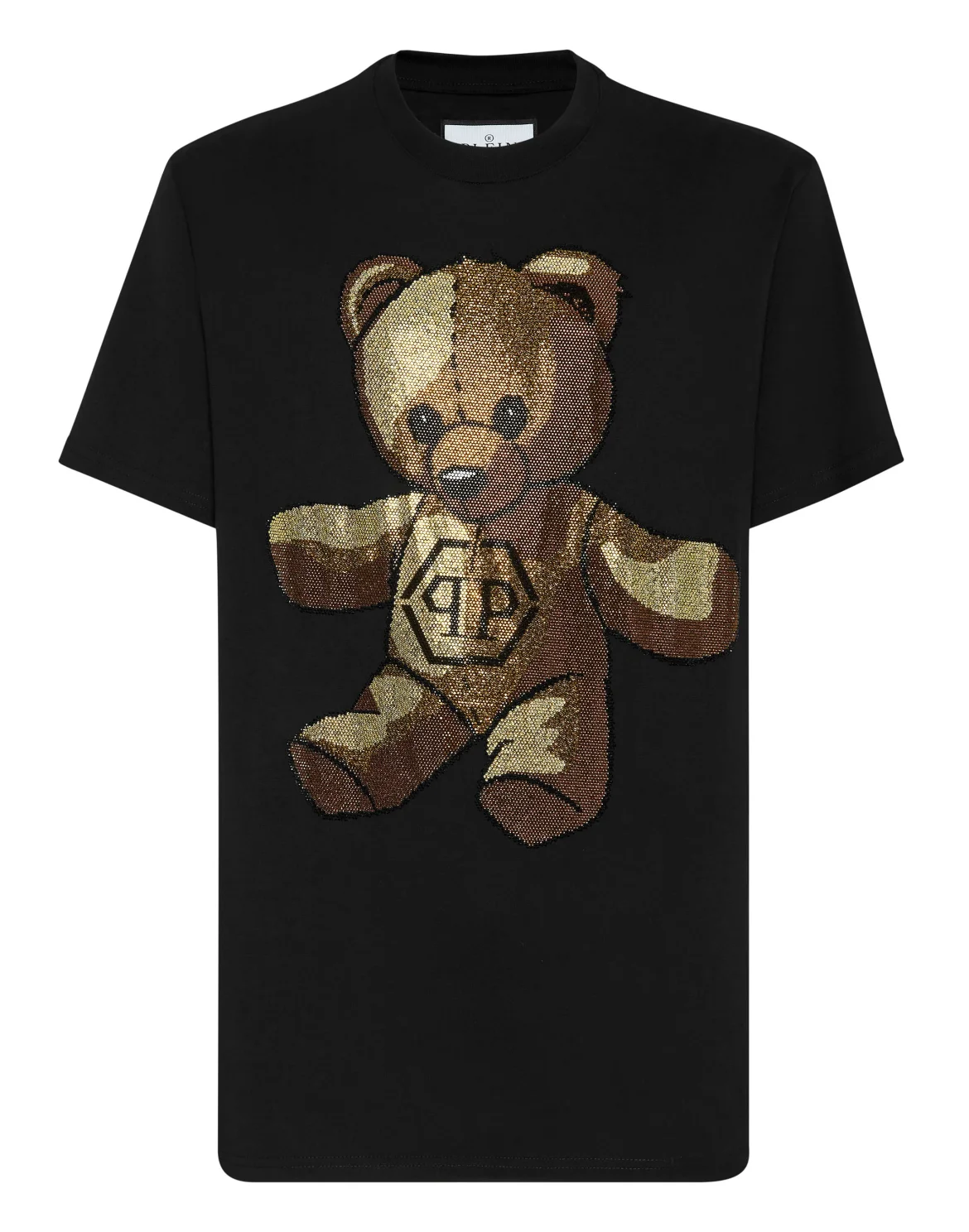 T-shirt Round Neck SS Teddy Bear, цвет: Черный