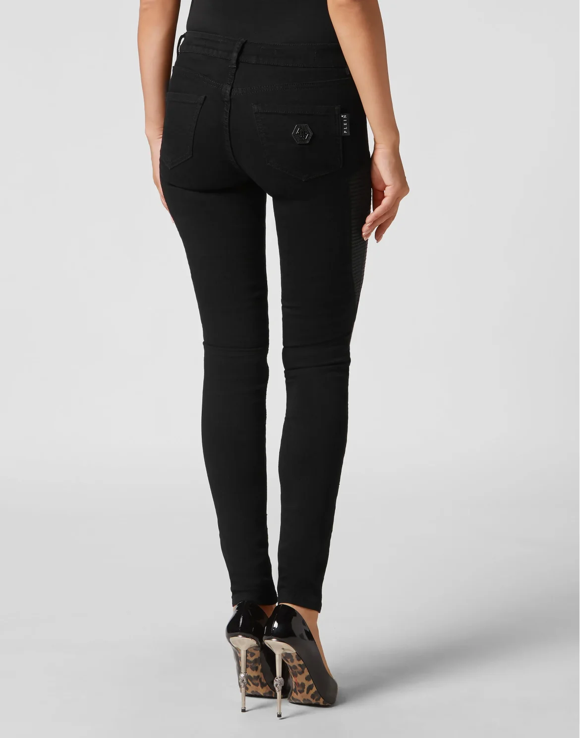 Denim Low Waist Jeggins, цвет: Черный