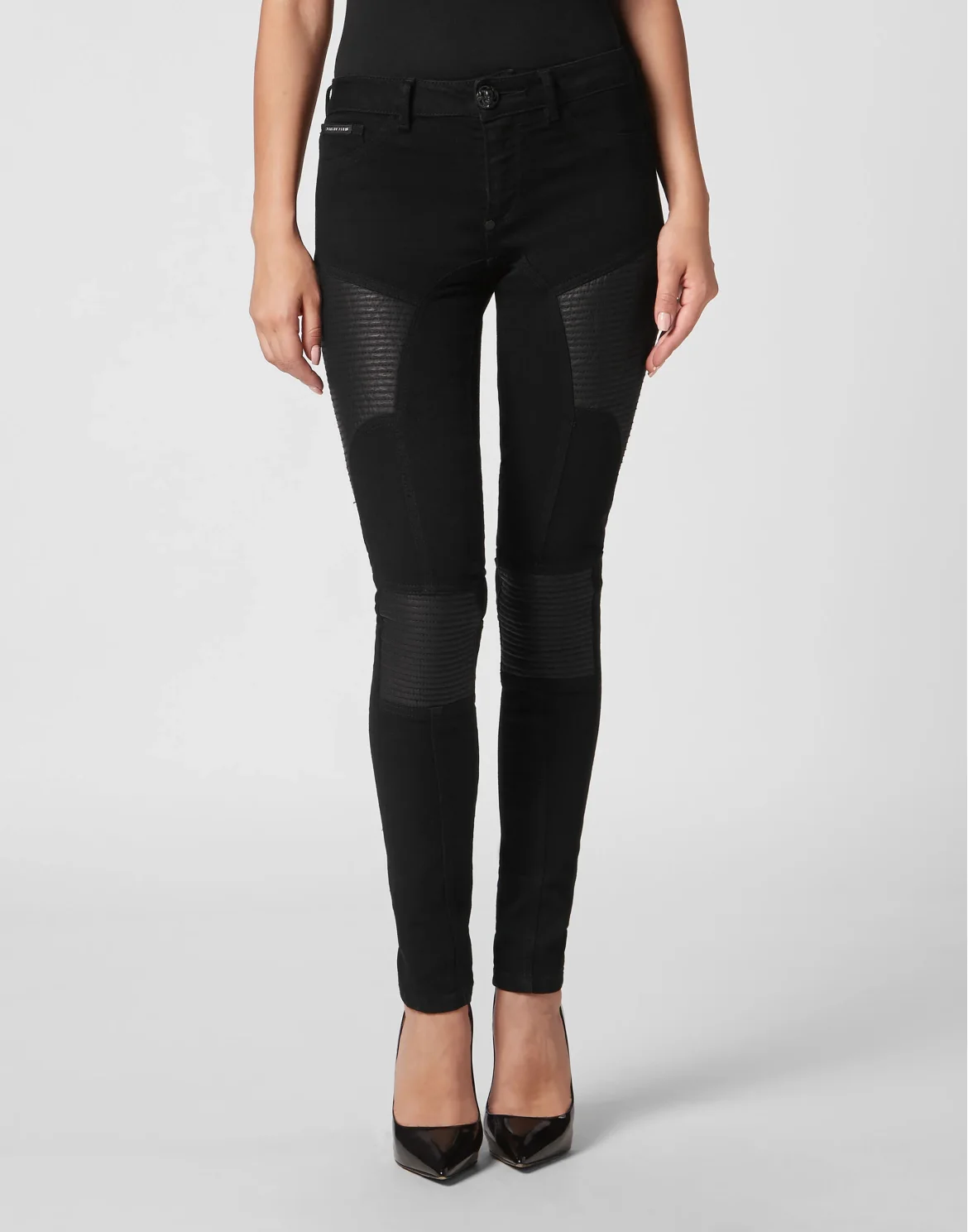 Denim Low Waist Jeggins, цвет: Черный