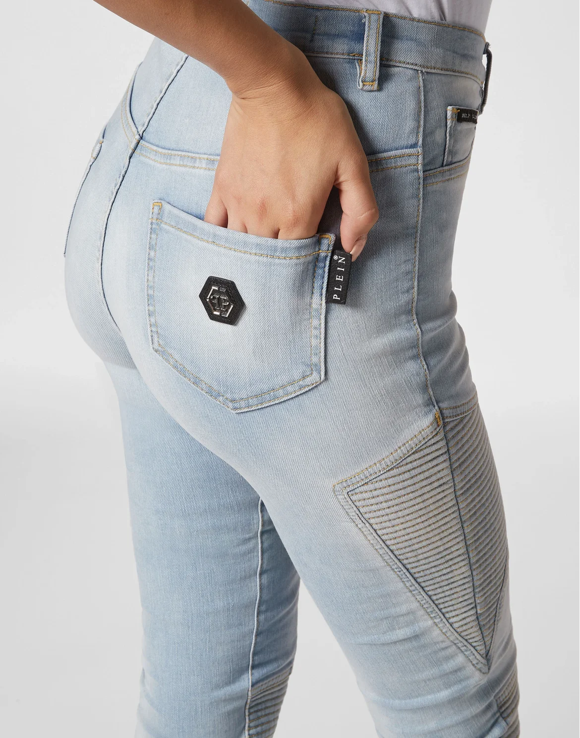 Denim Super High Waist Jeggings Cowboy, цвет: Голубой