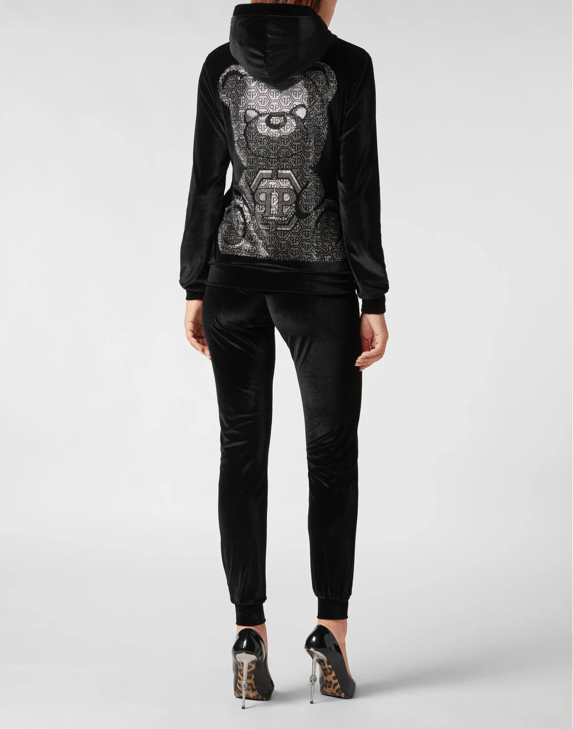 Jogging Tracksuit: Hoodie/Trousers 3D Teddy, цвет: Черный