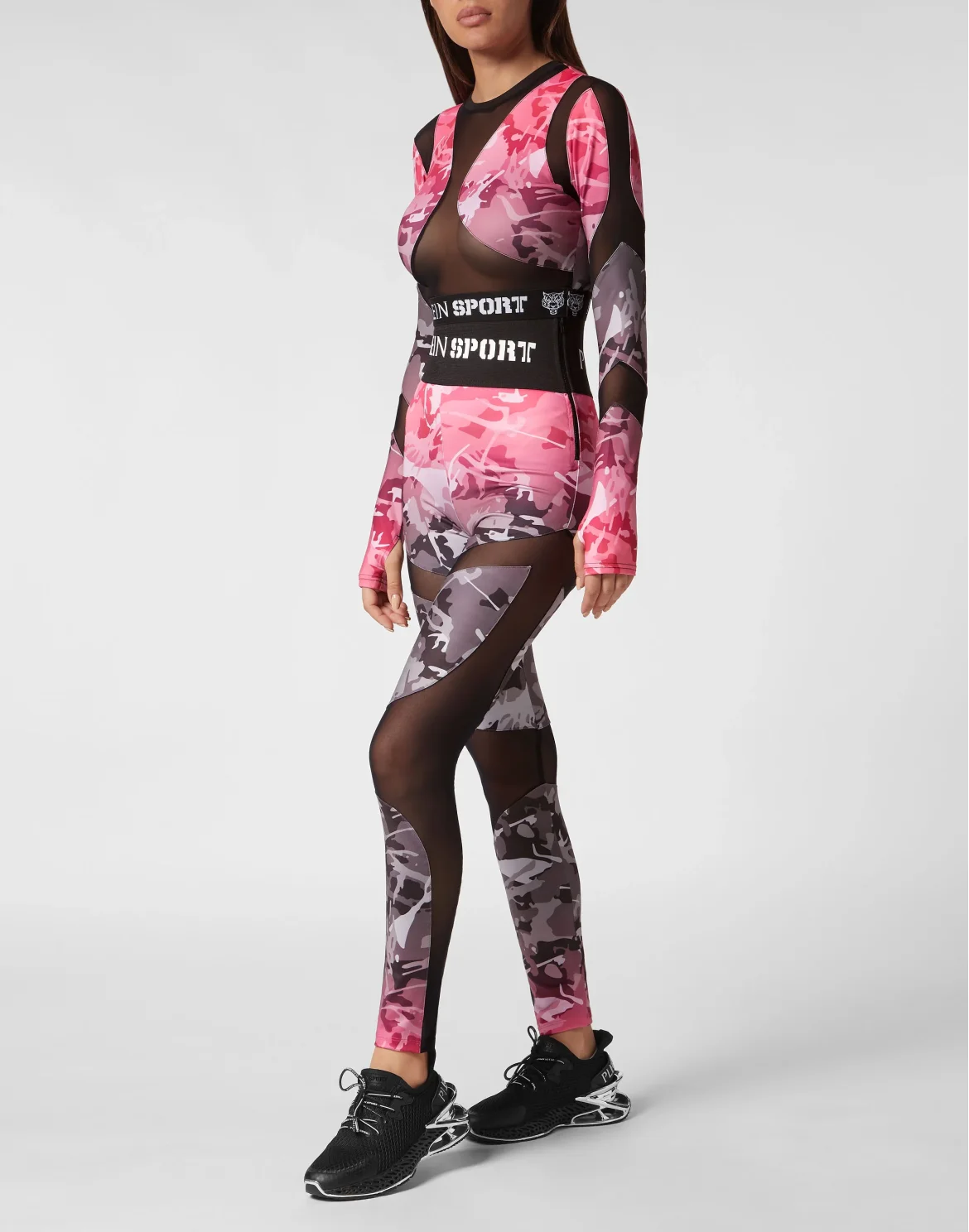 Jogging Crop Top LS Camouflage, цвет: Камуфляж
