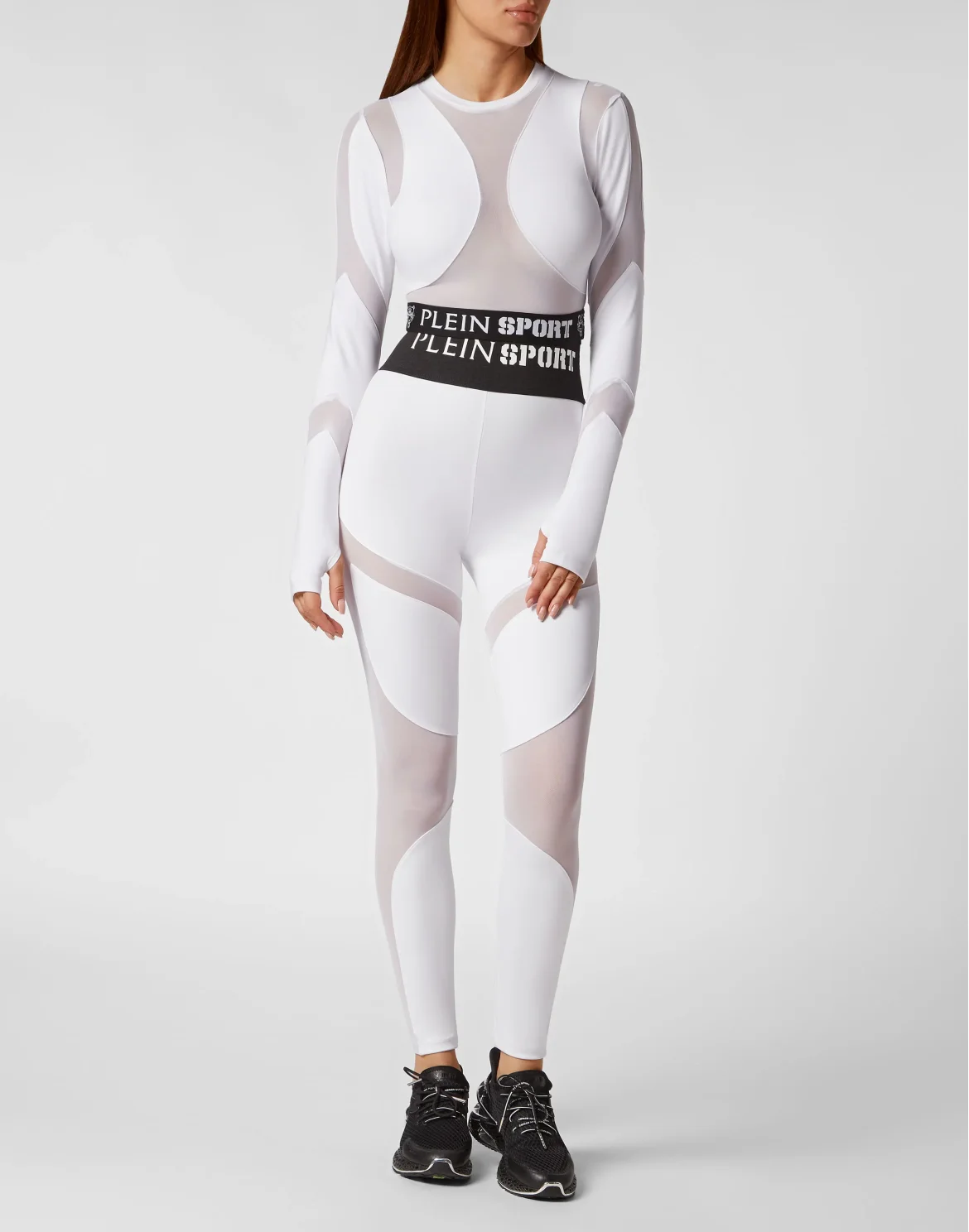 Jogging Cropped Top LS Multicut, цвет: Белый