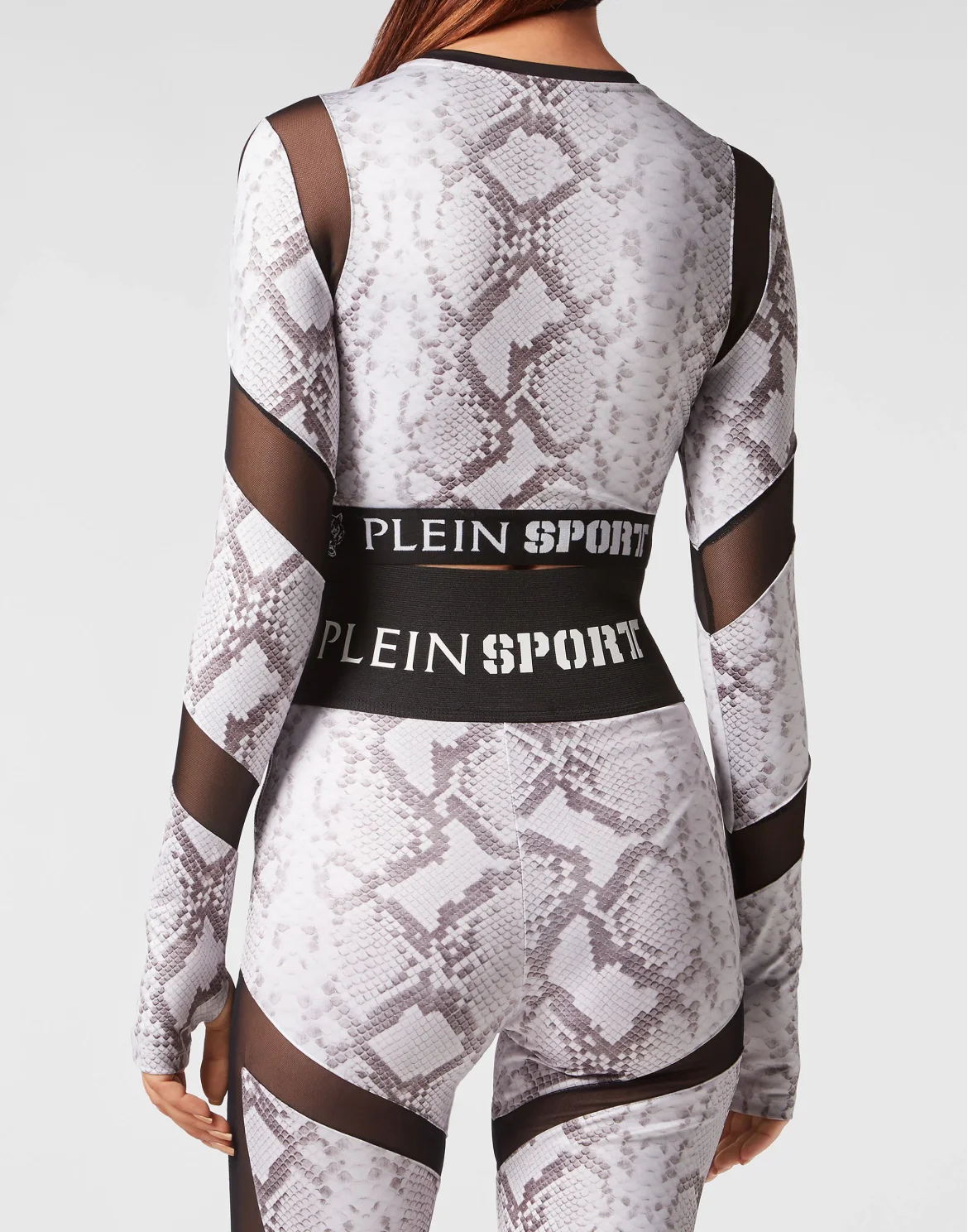 Jogging Cropped Top LS Pitone, цвет: Серый