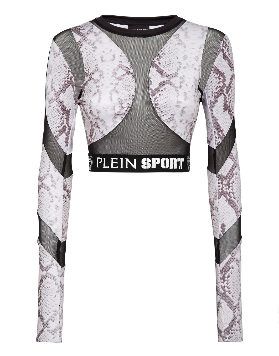 Jogging Cropped Top LS Pitone, цвет: Серый