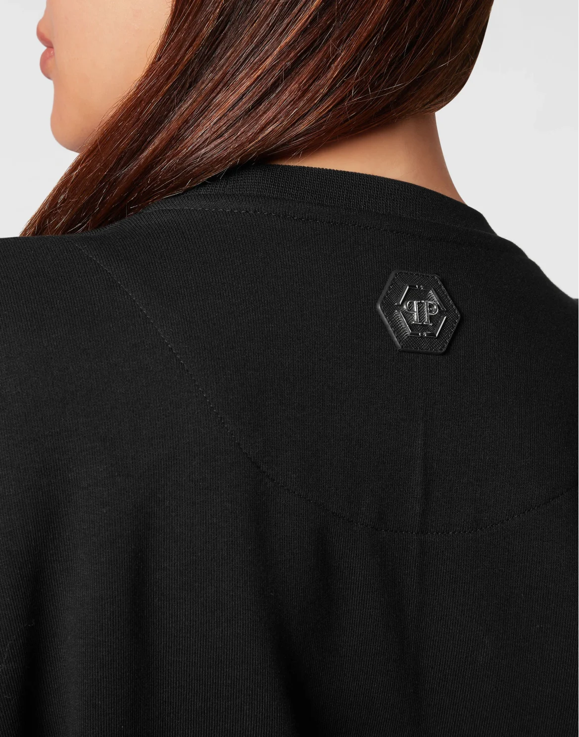 Padded Shoulder Sweatshirt Crystal, цвет: Черный