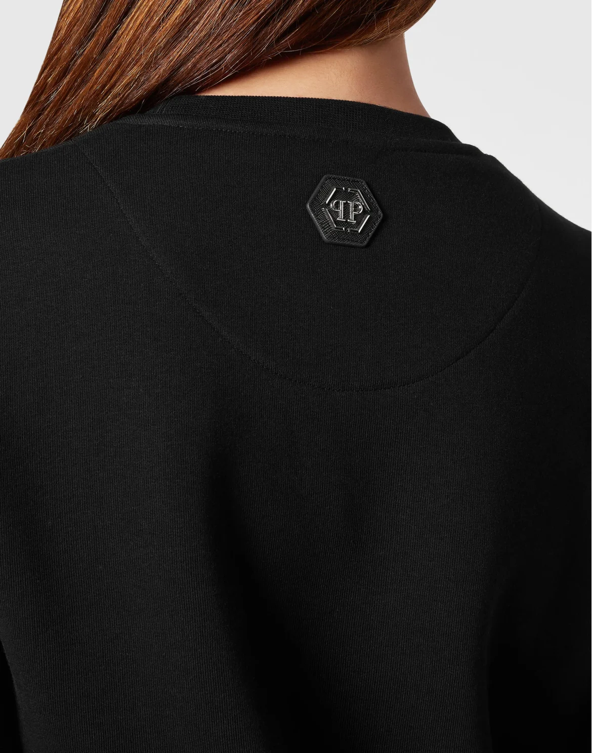 Sweatshirt with Crystals Teddy Bear, цвет: Черный