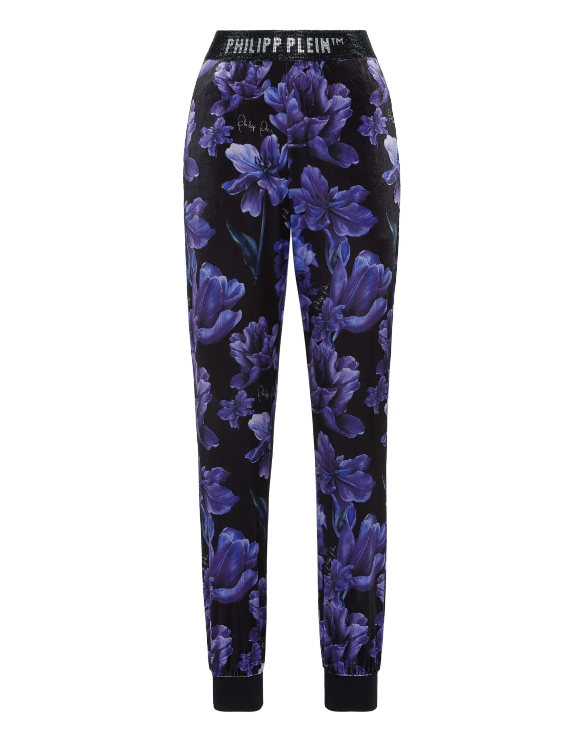 Jogging Trousers Flowers, цвет: Черный