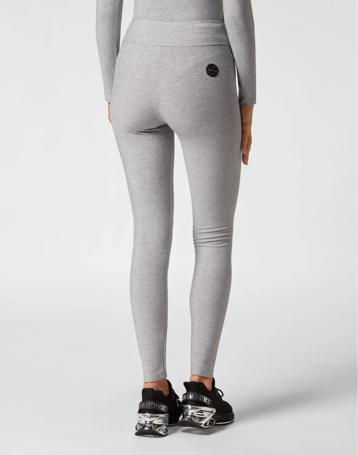 Jogging Leggings Glitter, цвет: Серебристый
