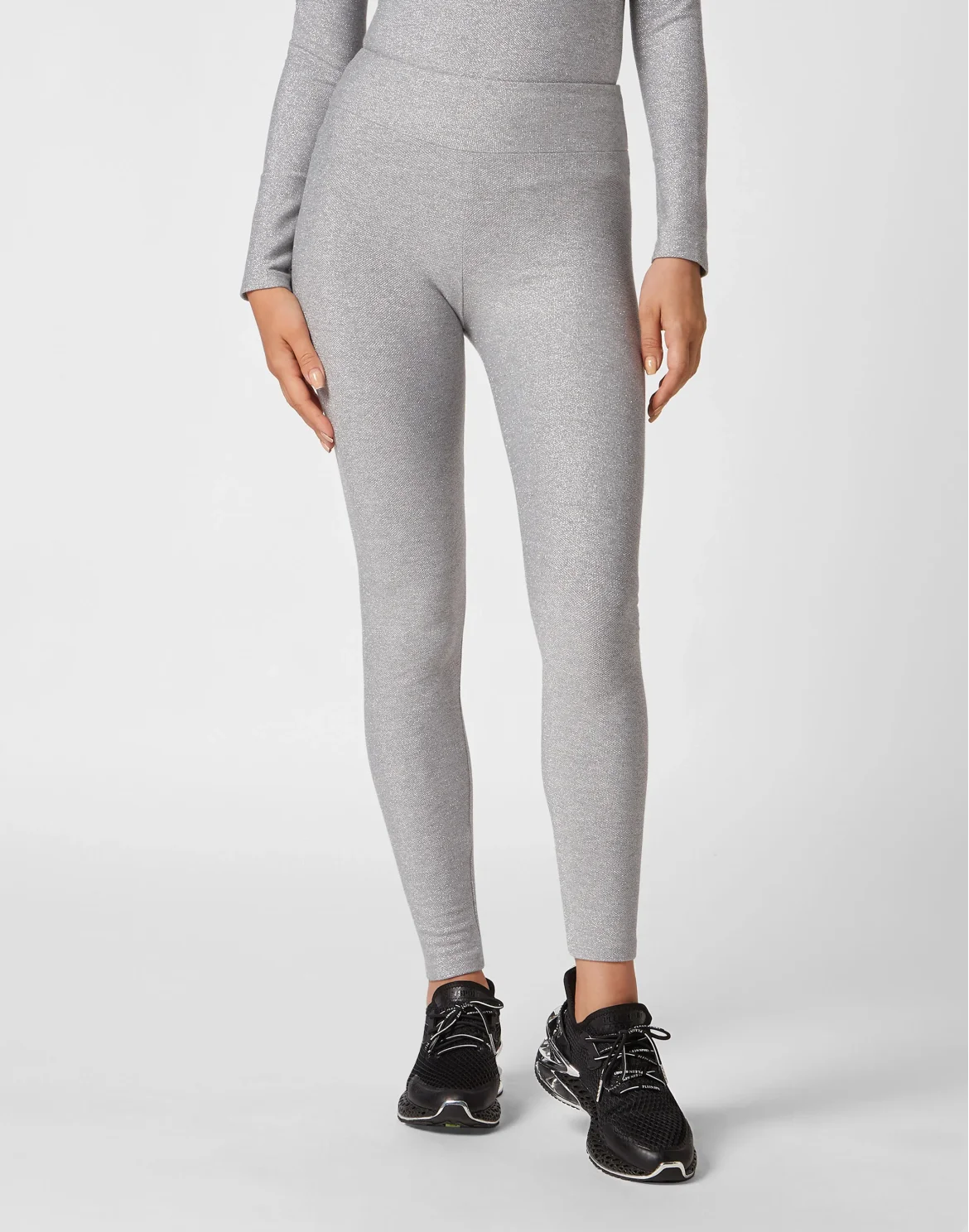 Jogging Leggings Glitter, цвет: Серебристый