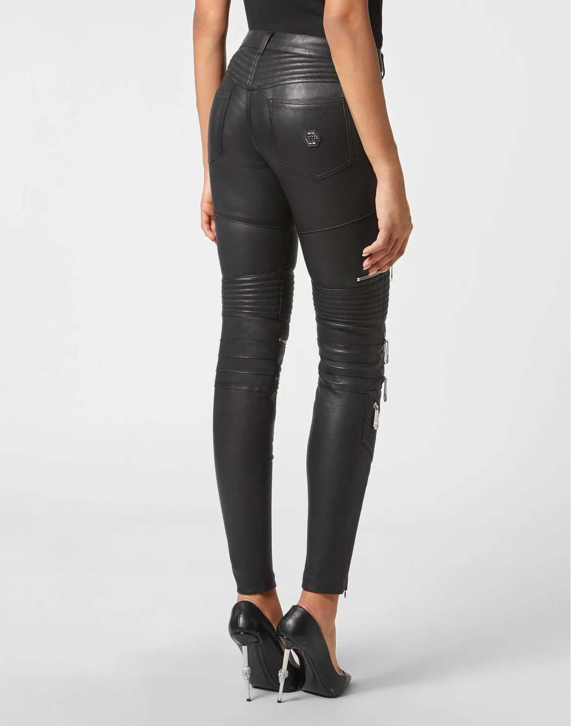 Leather Trousers Long, цвет: Черный