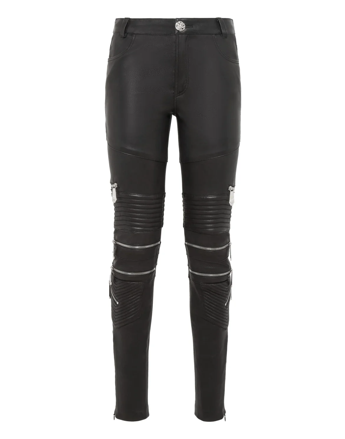 Leather Trousers Long, цвет: Черный