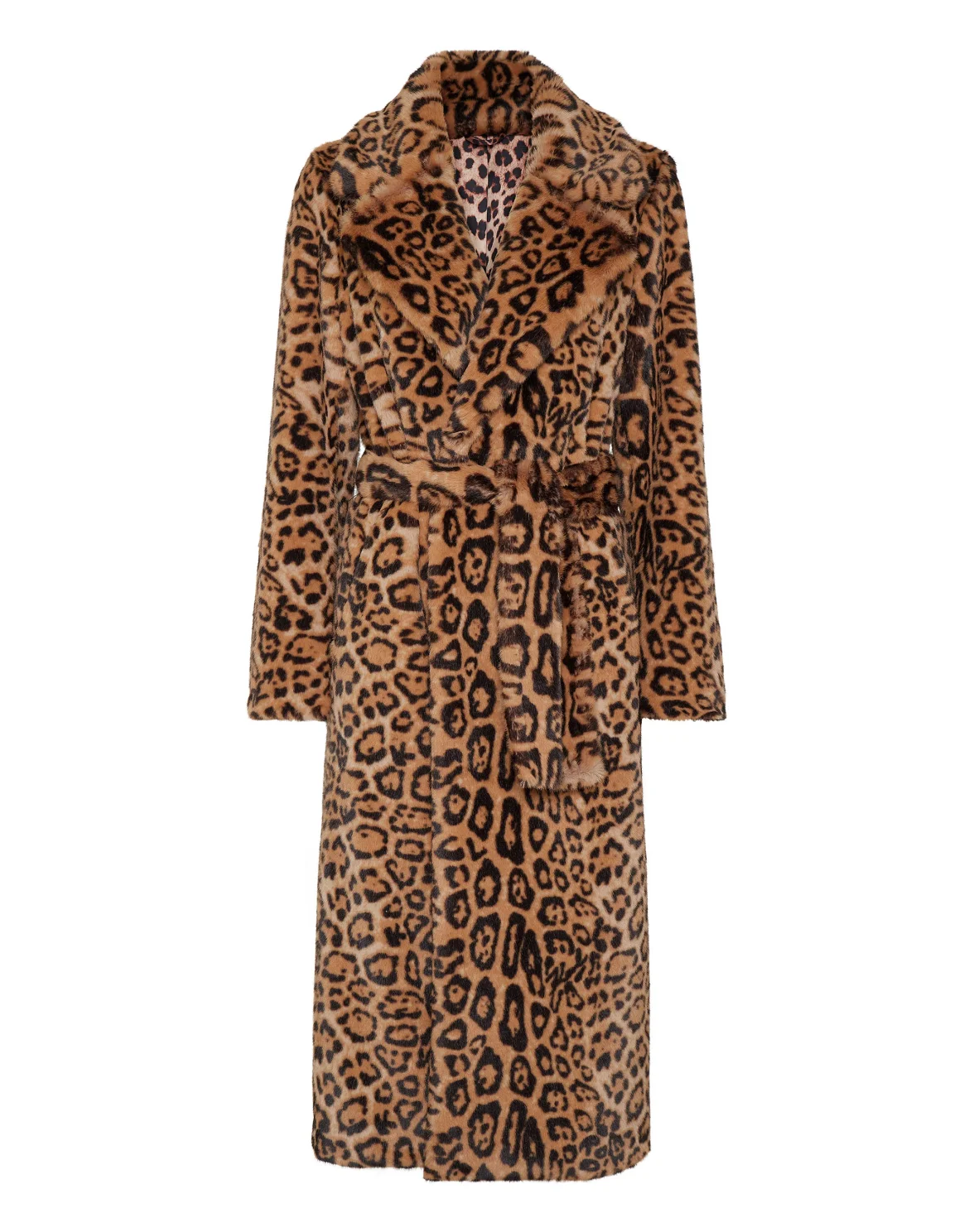 Eco Mink Coat Long Leopard, цвет: Леопард