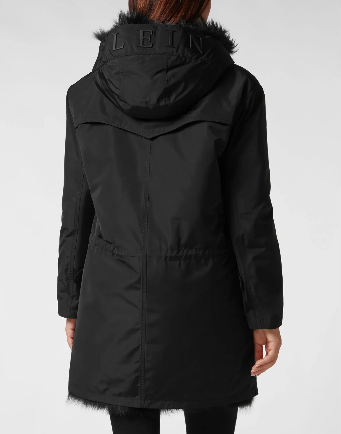 Classic Parka with Fur, цвет: Черный