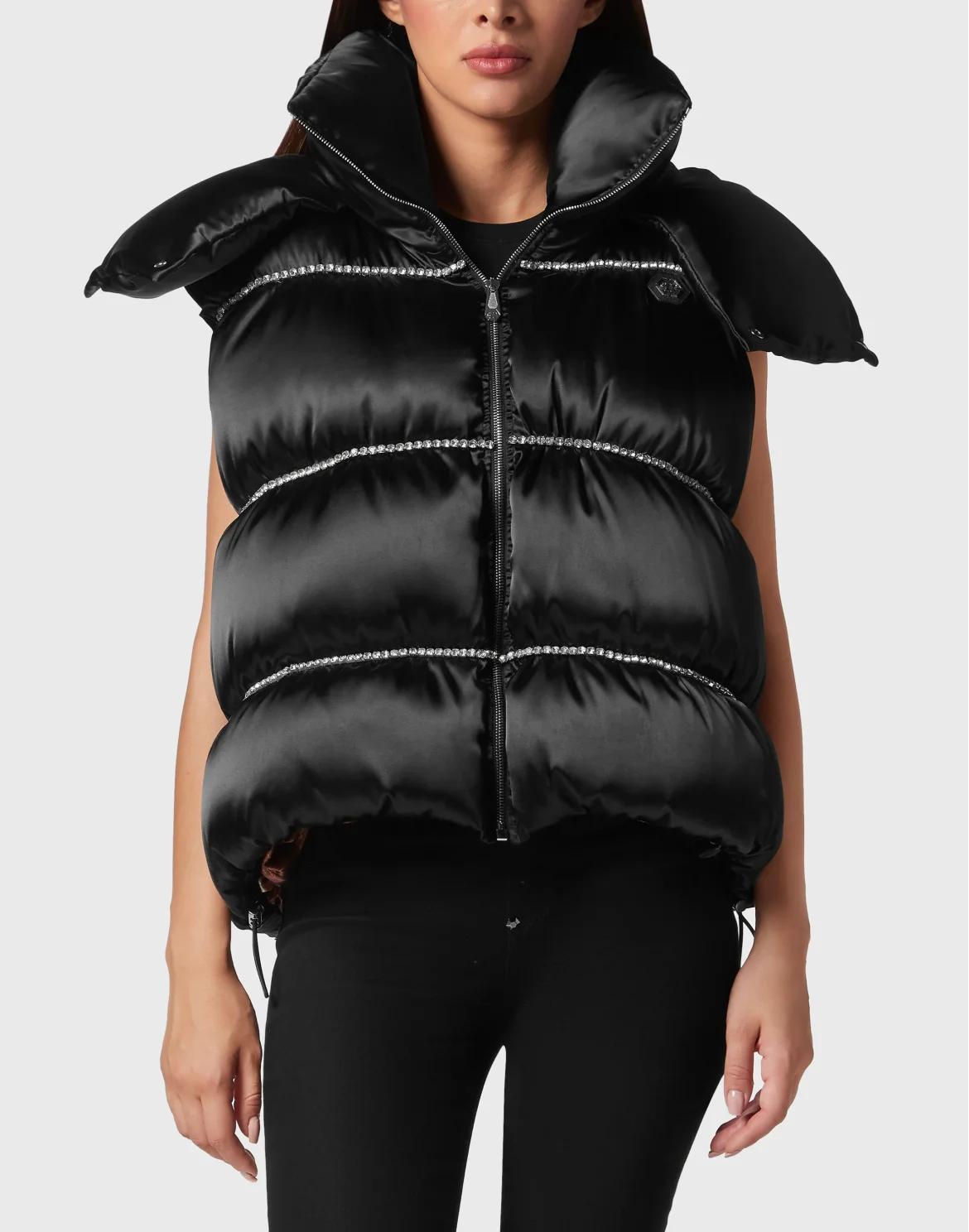 Nylon Down Jacket Vest Sartorial, цвет: Черный