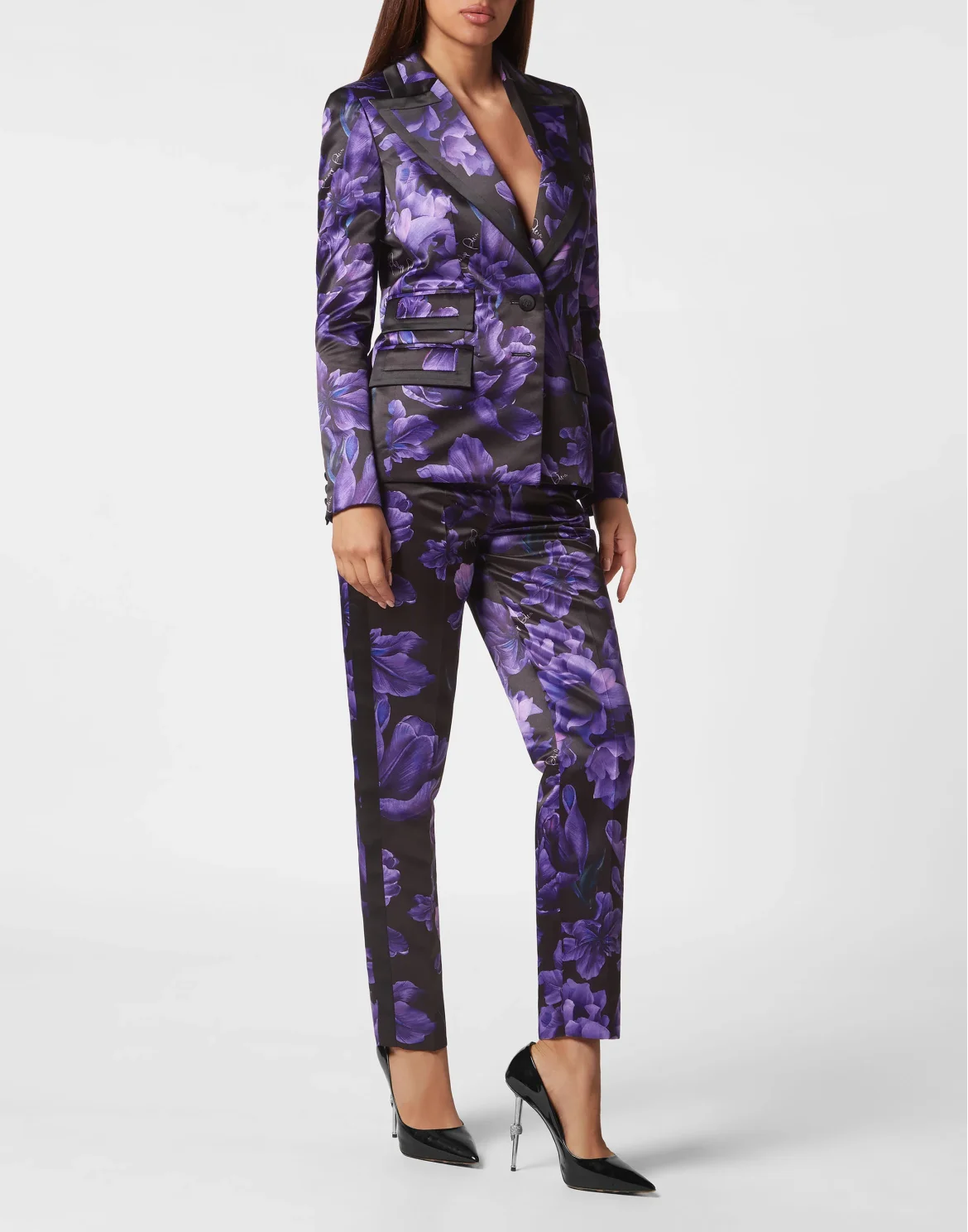Duchesse Blazer Flowers, цвет: Черный