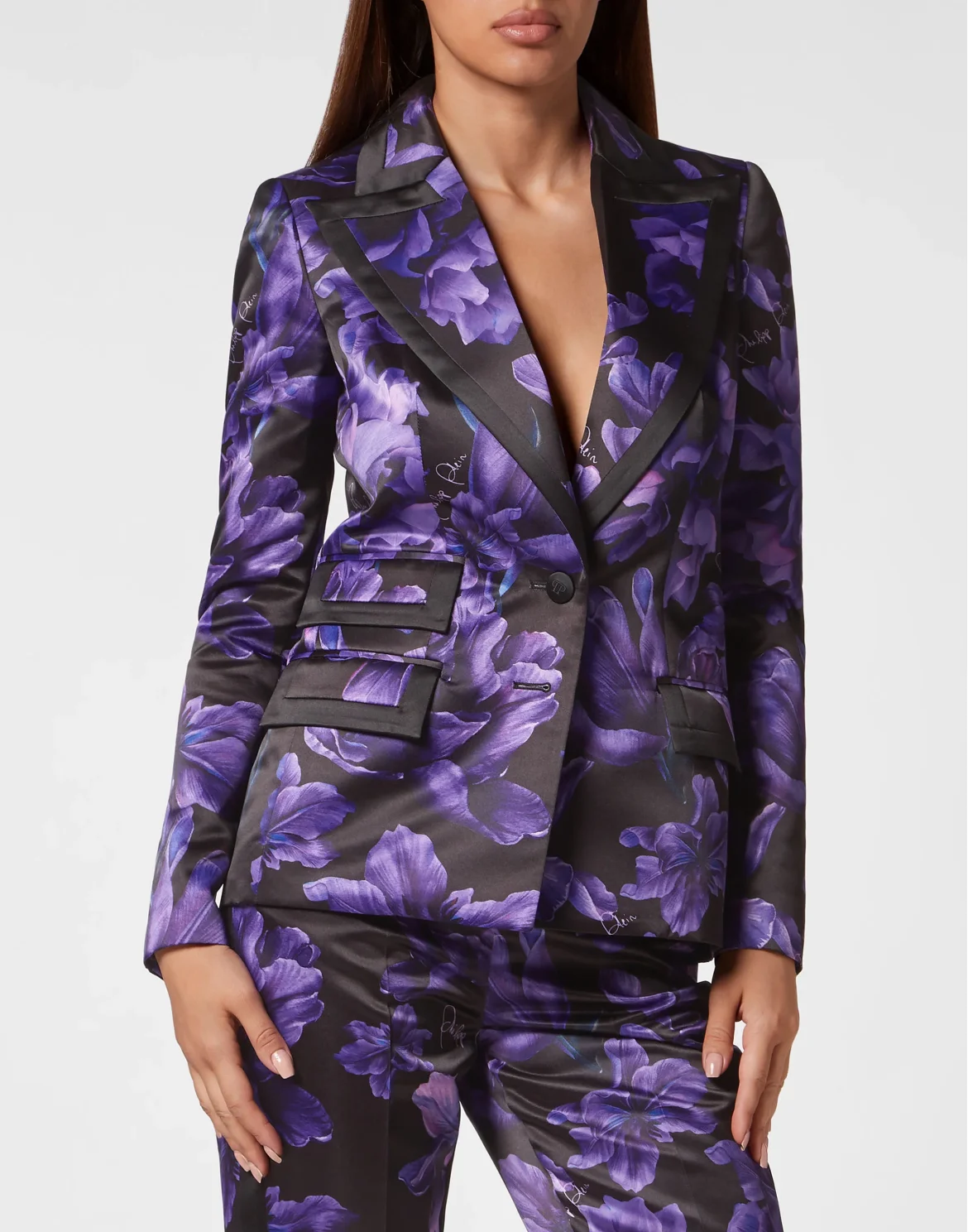 Duchesse Blazer Flowers, цвет: Черный
