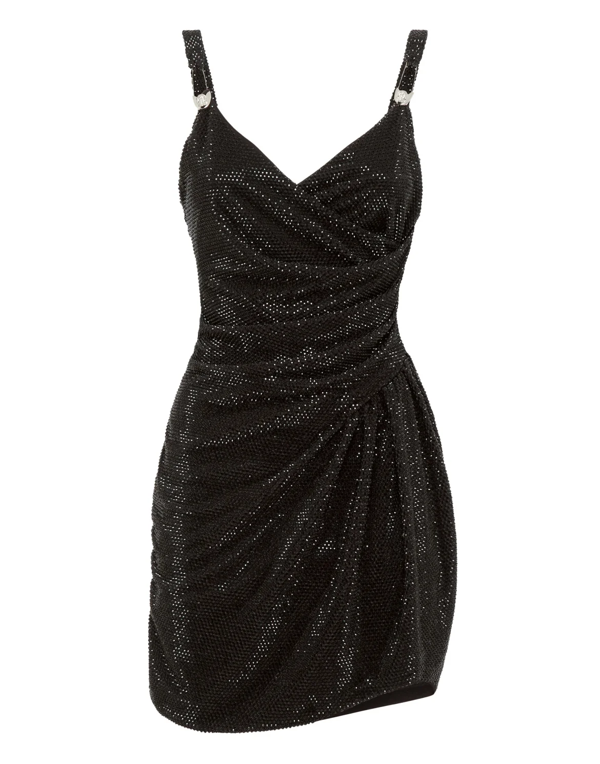 Crimped Mini Dress, цвет: Черный