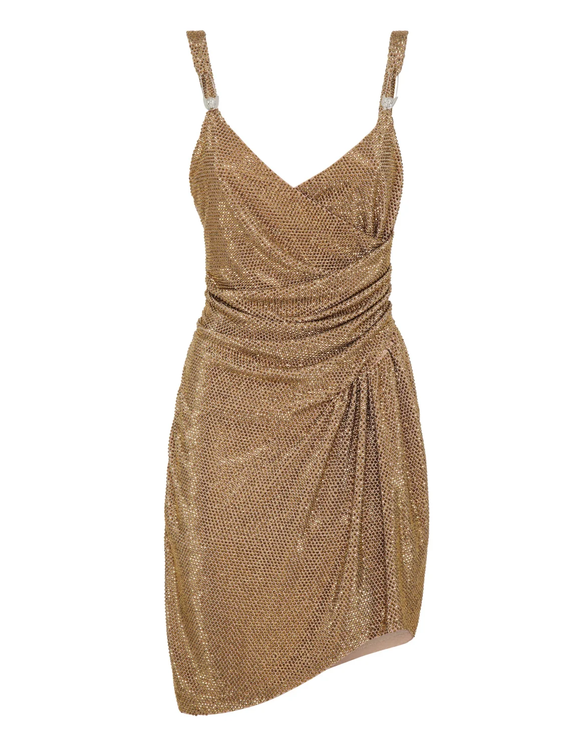 Crimped Mini Dress, цвет: Золотой