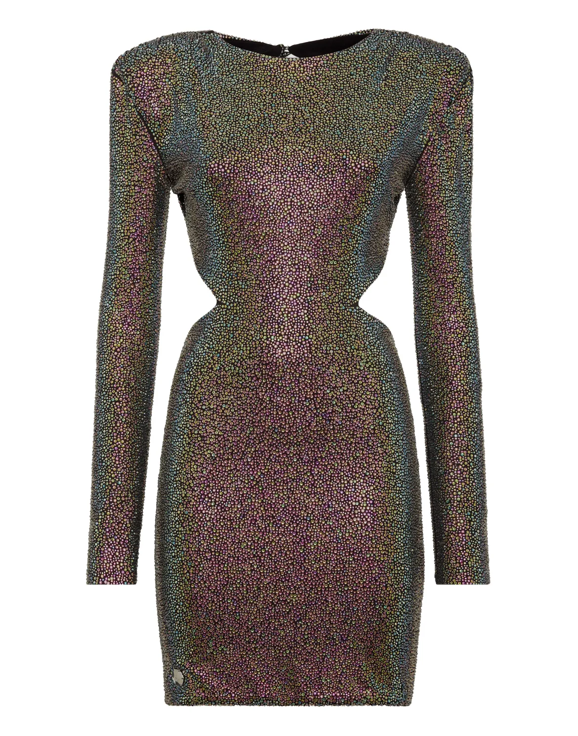 Padded Shoulder Mini Dress Stones, цвет: Мультиколор