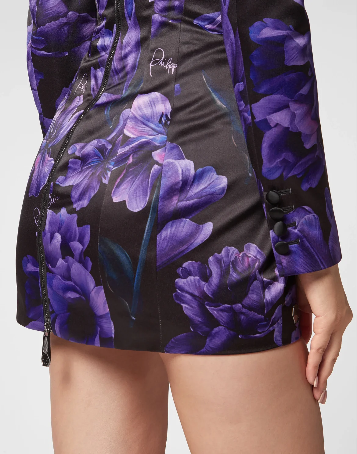 Duchesse Superfitted Dress Flowers, цвет: Черный