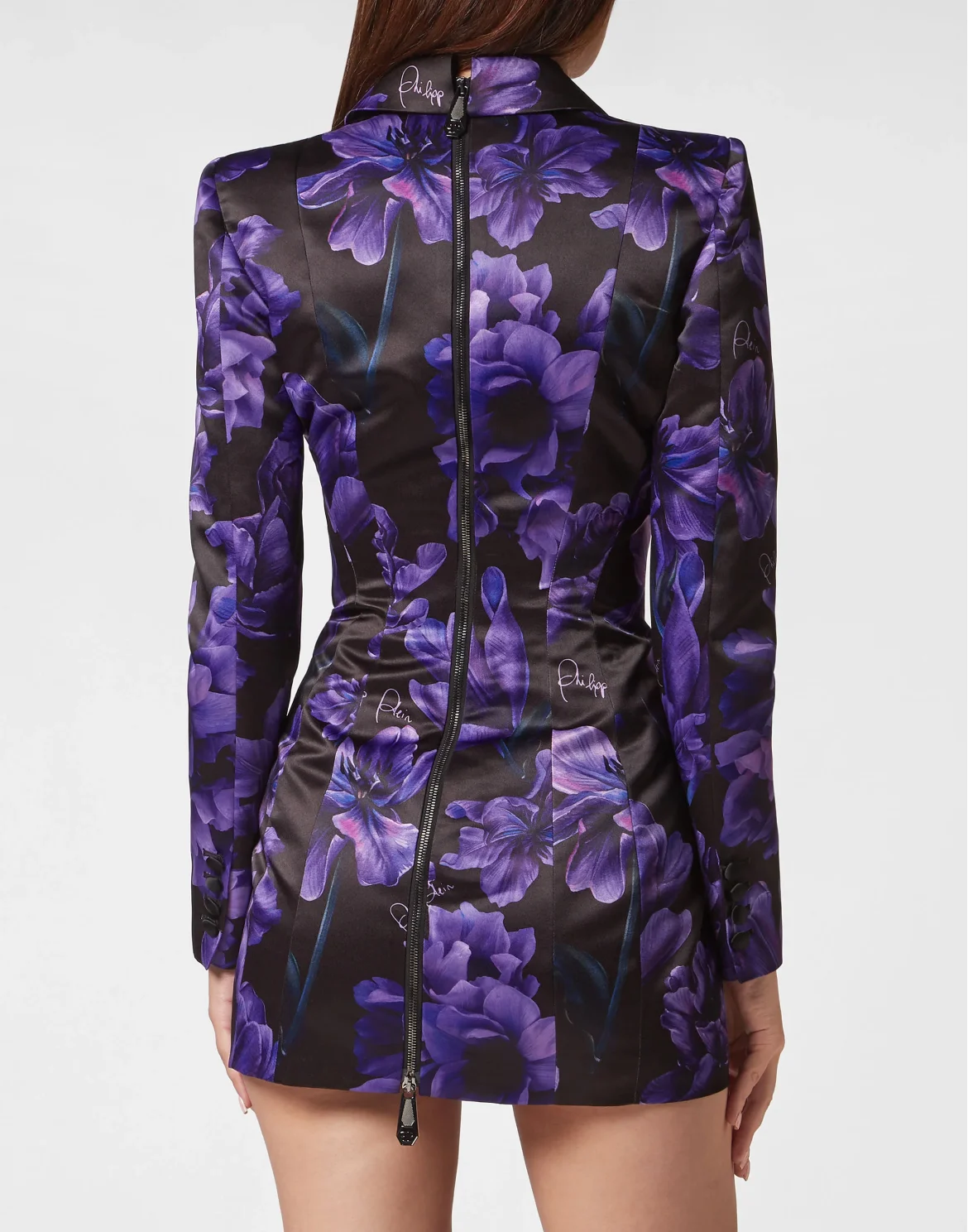 Duchesse Superfitted Dress Flowers, цвет: Черный