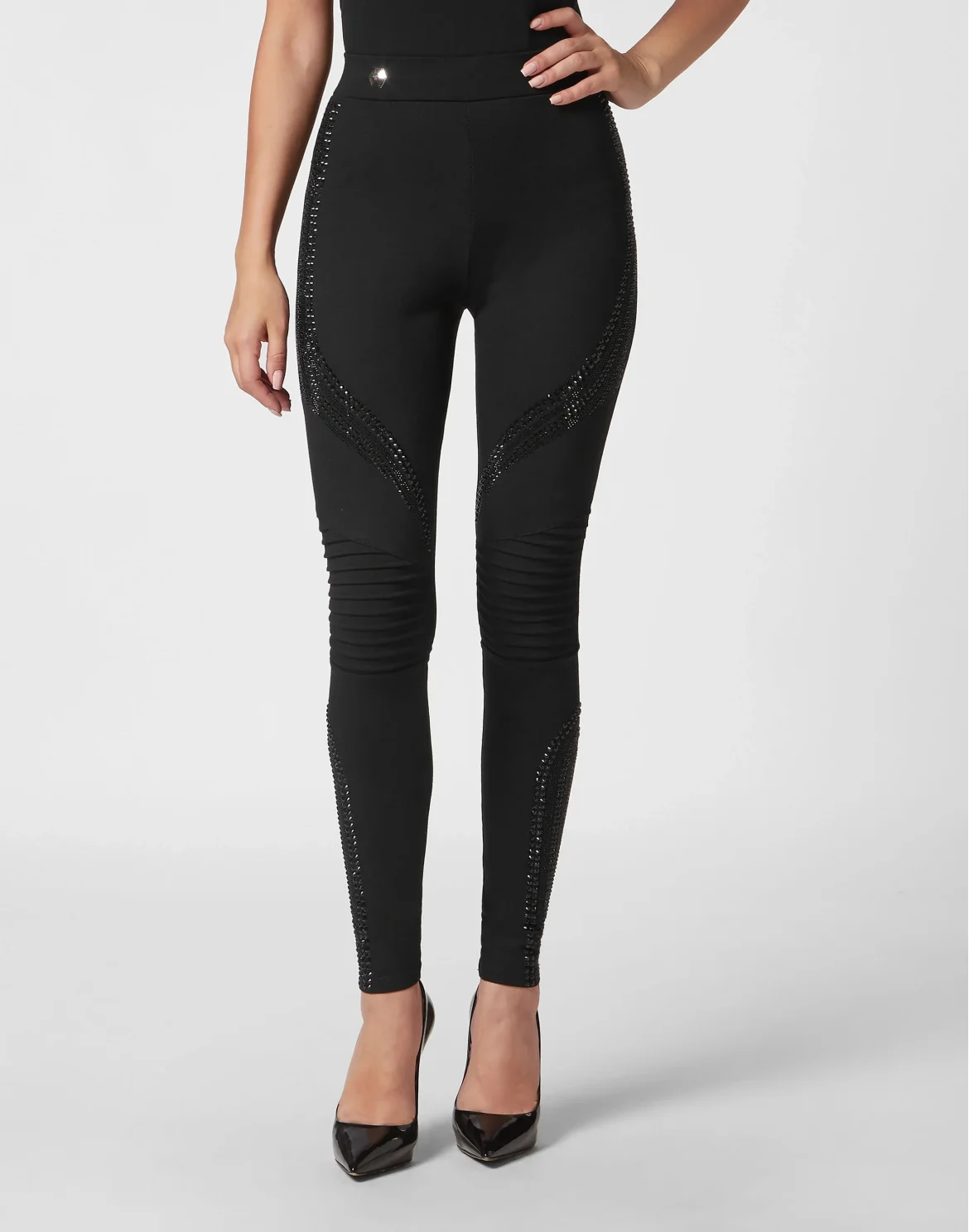 High Waisted Leggings Stones, цвет: Черный