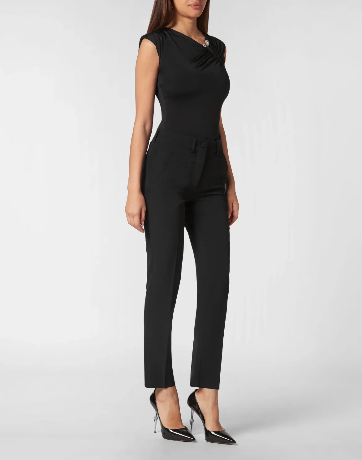 Cady Man Fit Trousers Sartorial, цвет: Черный