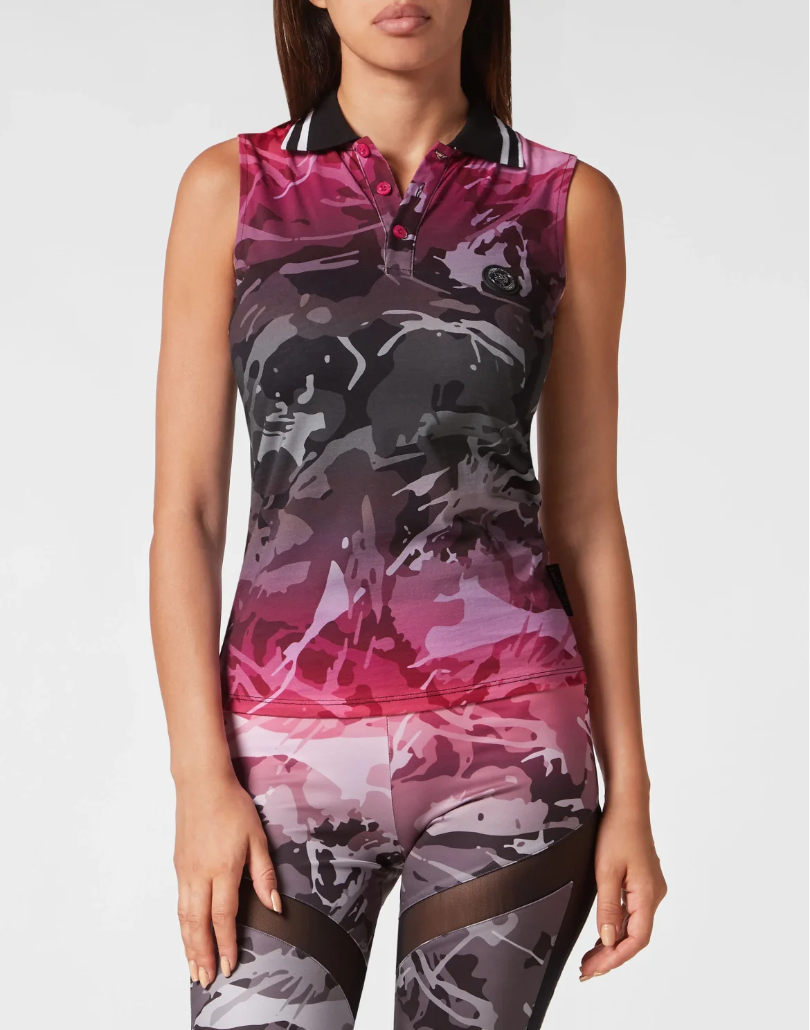 Sleeveless Polo shirt Camouflage, цвет: Камуфляж