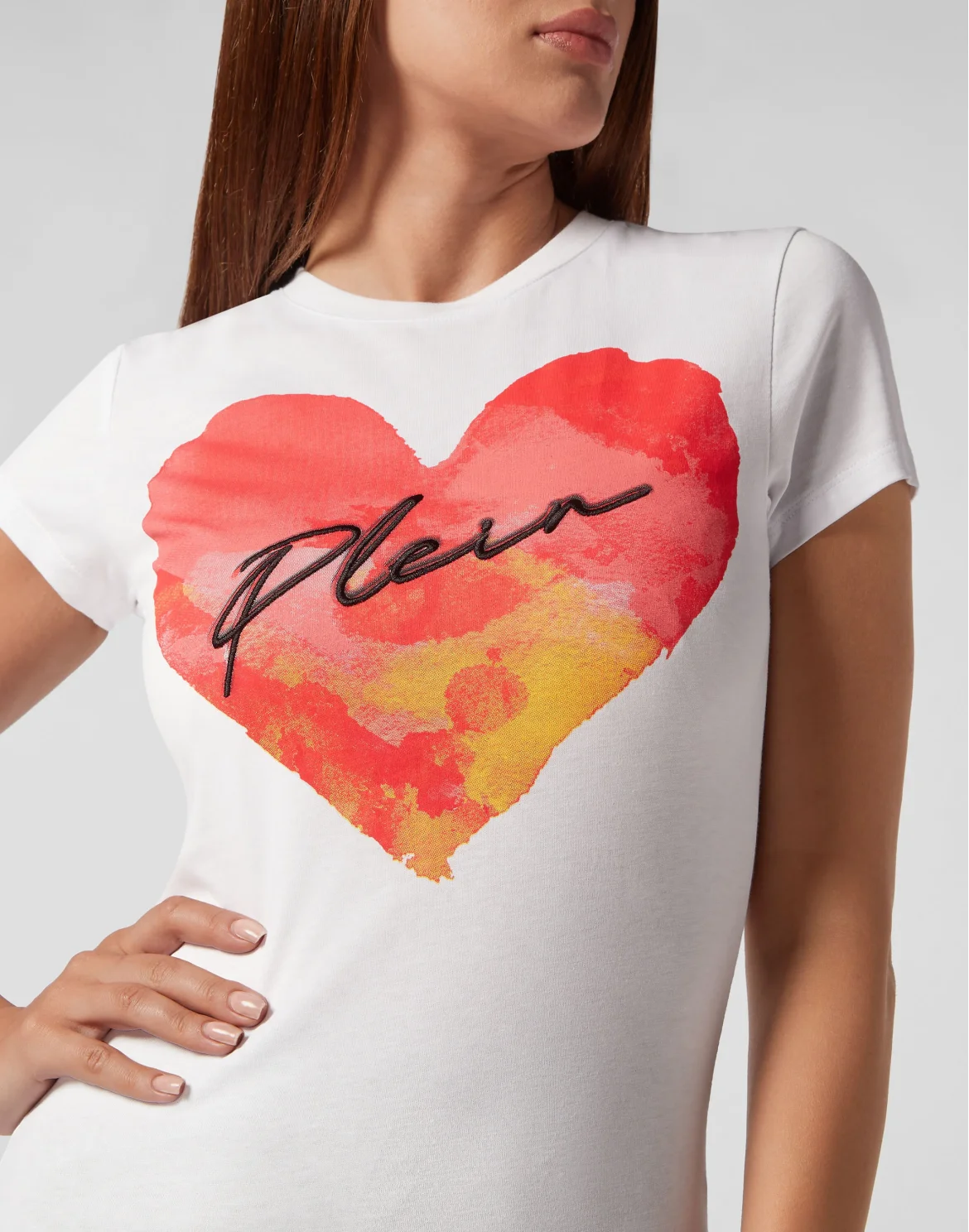 T-shirt Round Neck Sexy Pure Fit, цвет: Белый