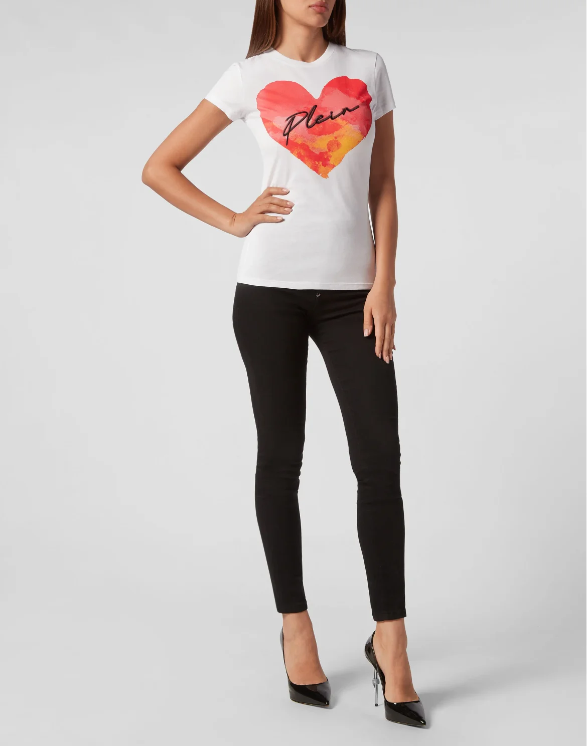 T-shirt Round Neck Sexy Pure Fit, цвет: Белый