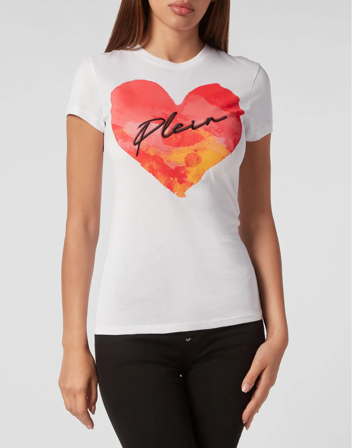 T-shirt Round Neck Sexy Pure Fit, цвет: Белый