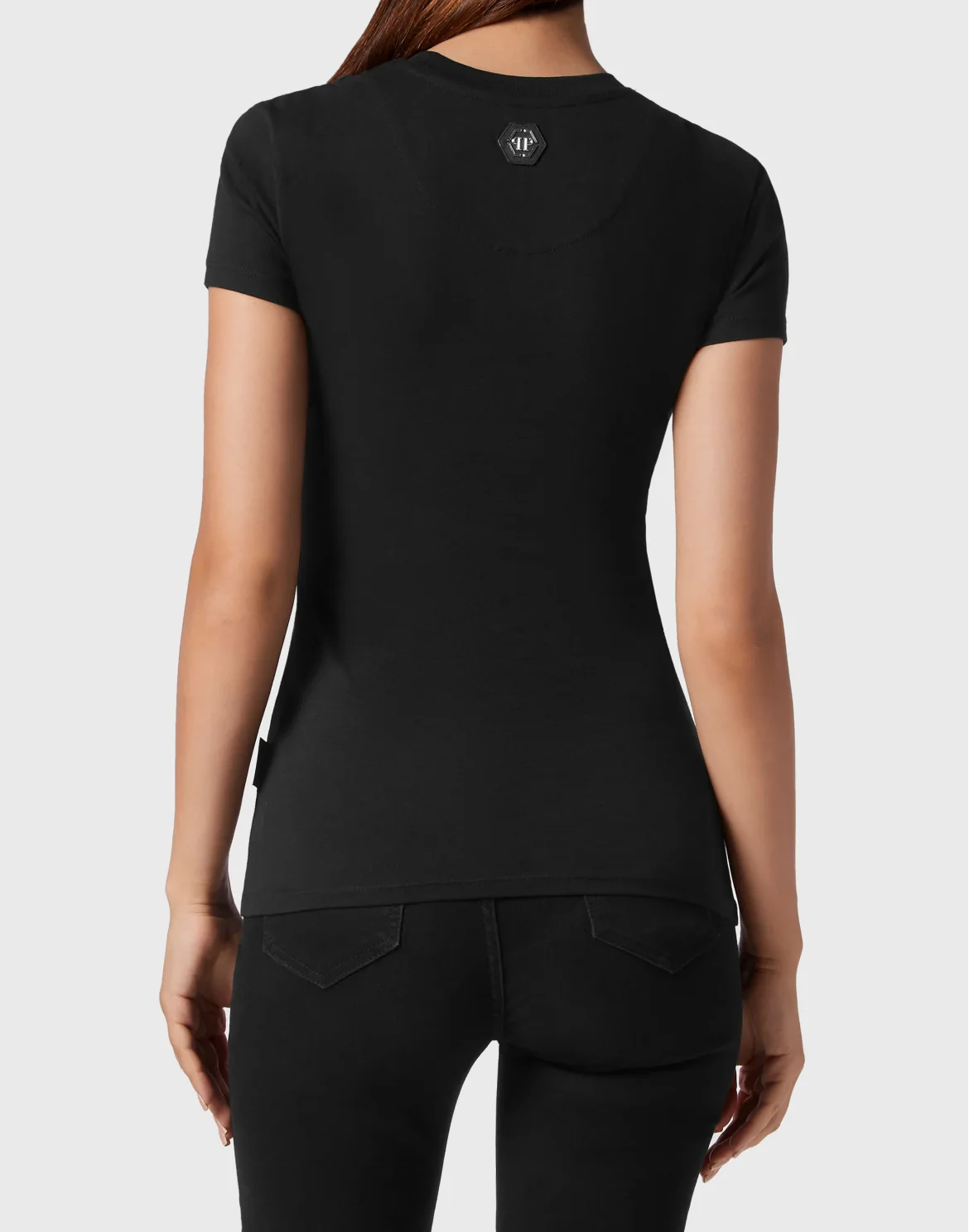 T-shirt Round Neck Sexy Pure Fit, цвет: Черный
