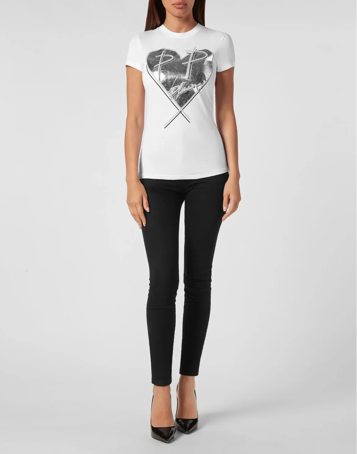 T-shirt Round Neck Sexy Pure Fit, цвет: Белый