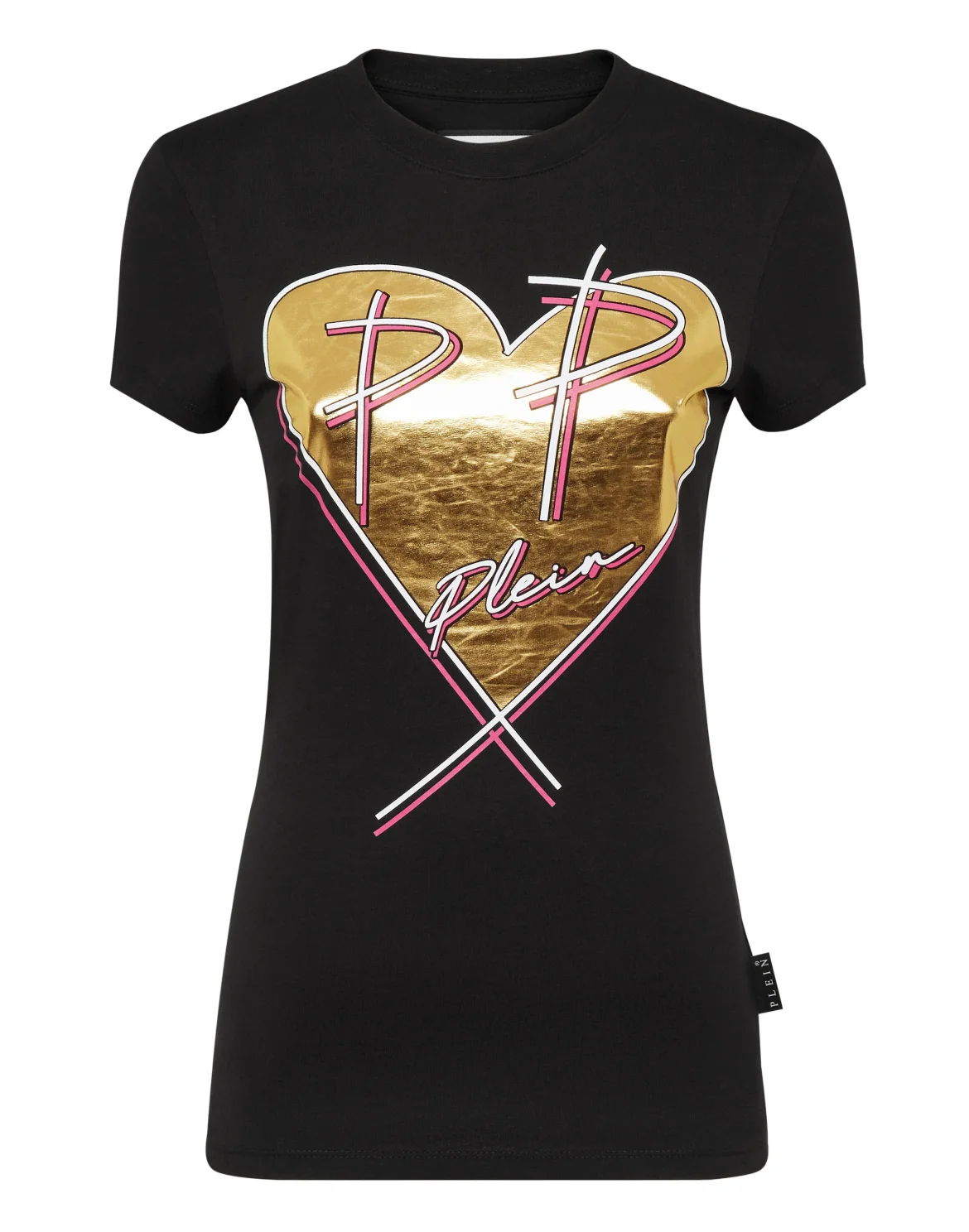 T-shirt Round Neck Sexy Pure Fit, цвет: Черный